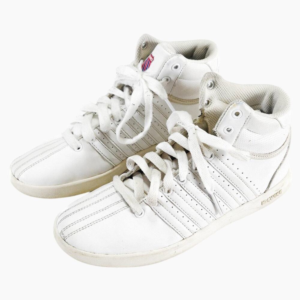 K-Swiss Classic VN Sneakers White Size 8 Tennis Court Preppy